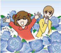 「青い花が続々と誕生!」を漫画で説明3