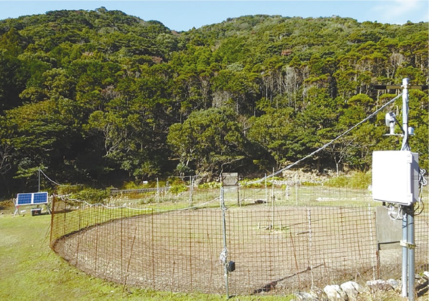 写真：ICTわなが設置されている風景